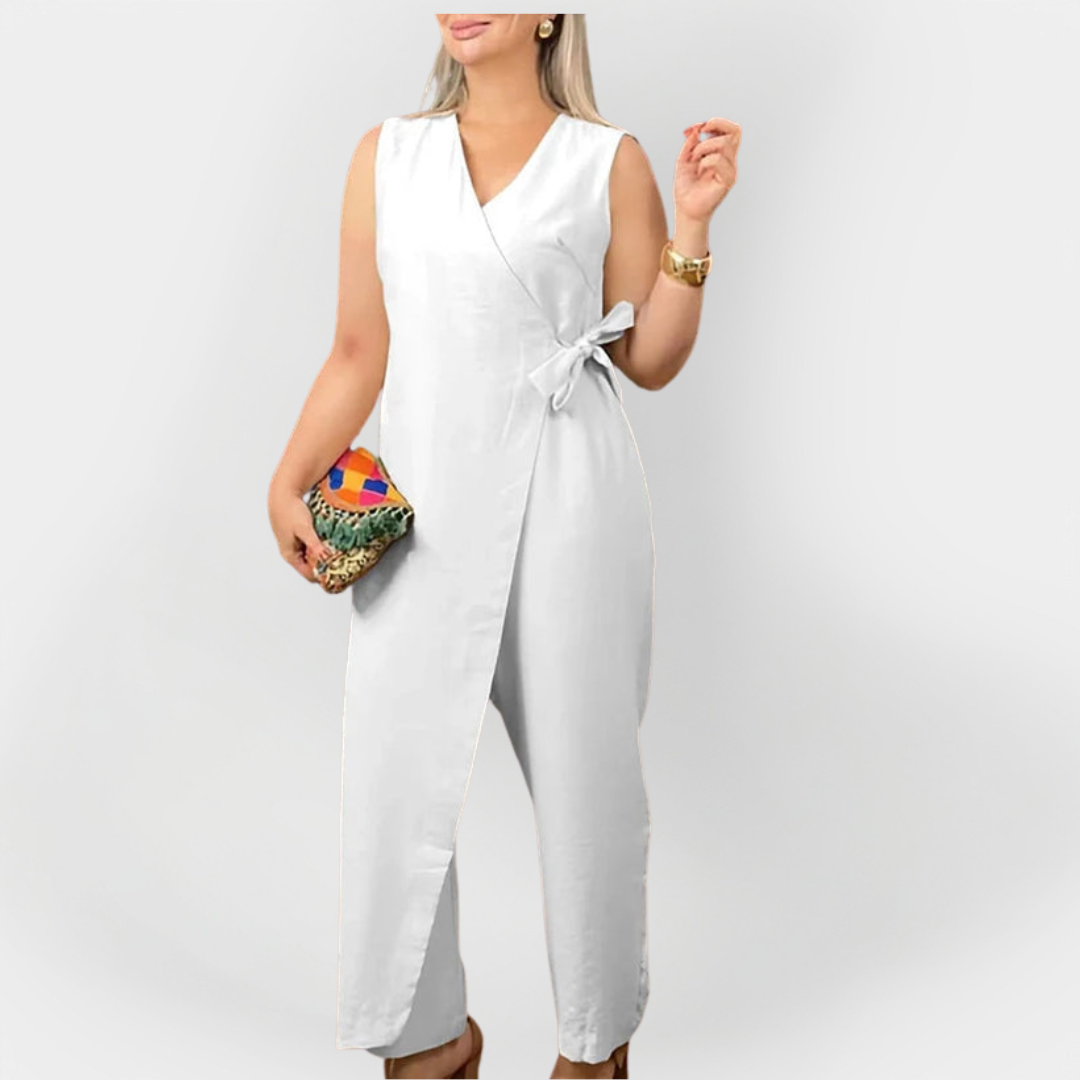 Štýlový Jumpsuit Bez Rukávov