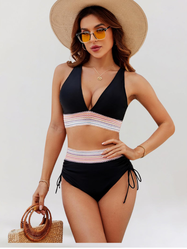 Bikini súprava s podporou brucha a vysokým pásom
