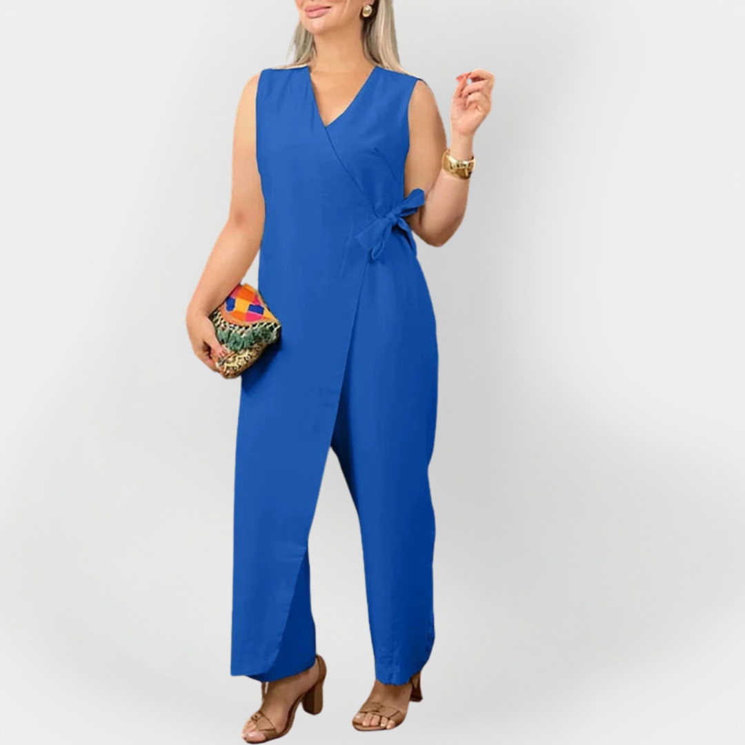 Štýlový Jumpsuit Bez Rukávov