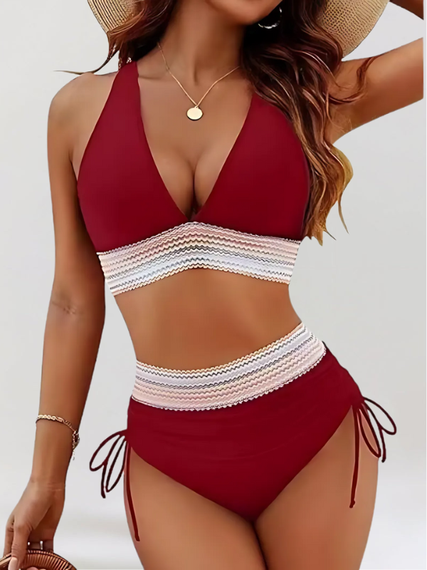 Bikini súprava s podporou brucha a vysokým pásom
