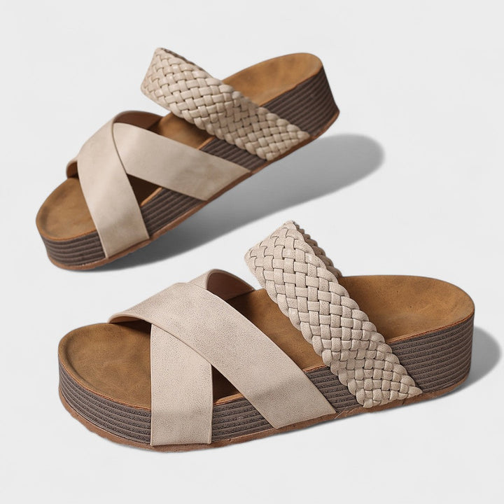 Buty - Ortopedické kožené sandále