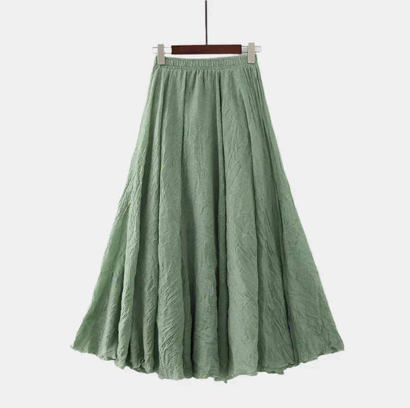 Elegantná Sukňa s Vysokým Pásom