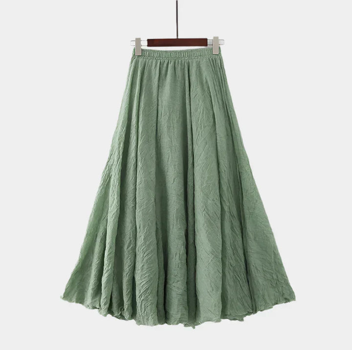 Elegantná Sukňa s Vysokým Pásom