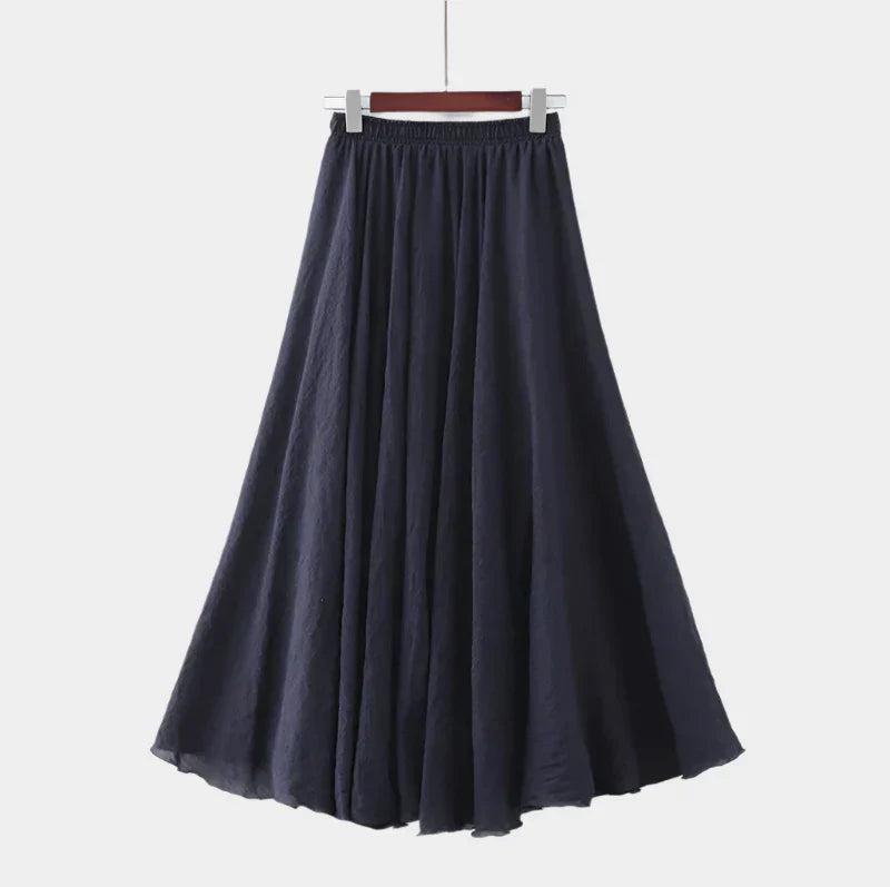 Elegantná Sukňa s Vysokým Pásom