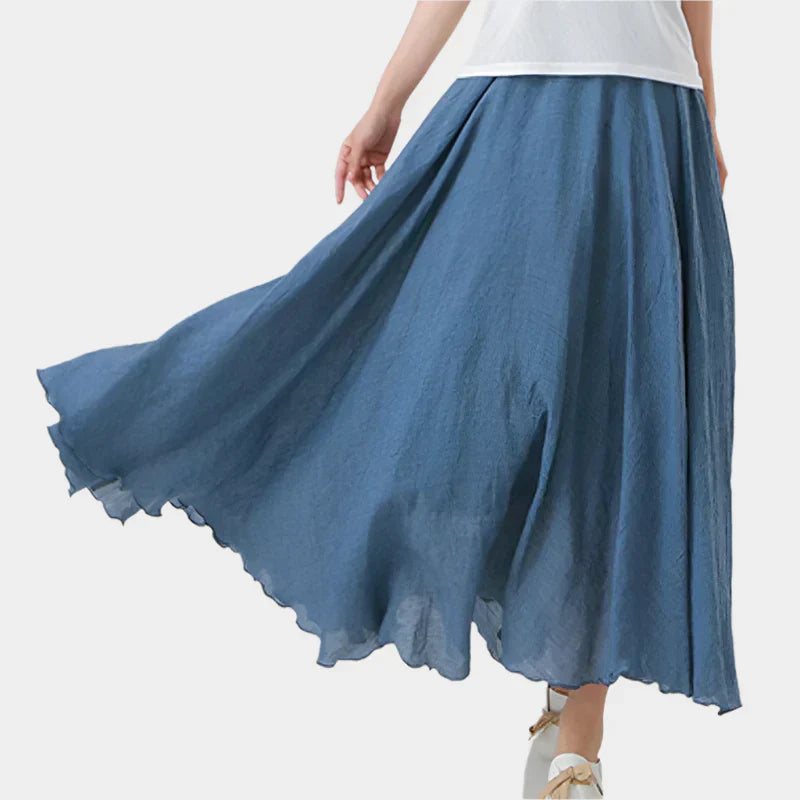 Elegantná Sukňa s Vysokým Pásom
