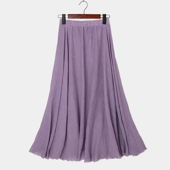 Elegantná Sukňa s Vysokým Pásom