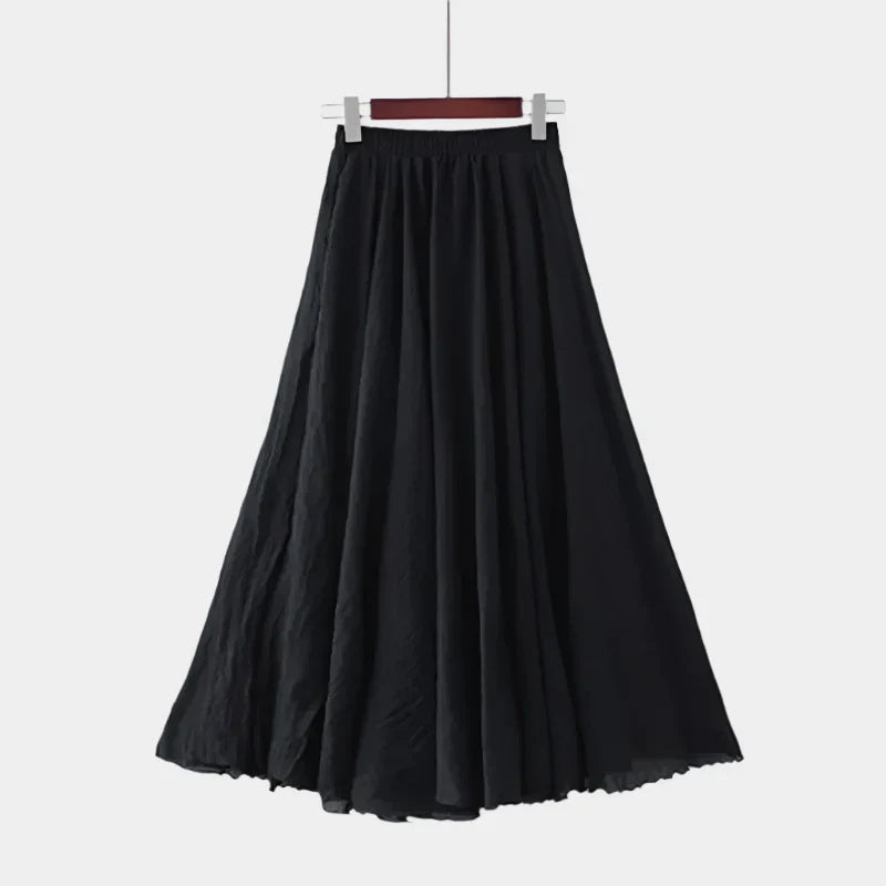 Elegantná Sukňa s Vysokým Pásom