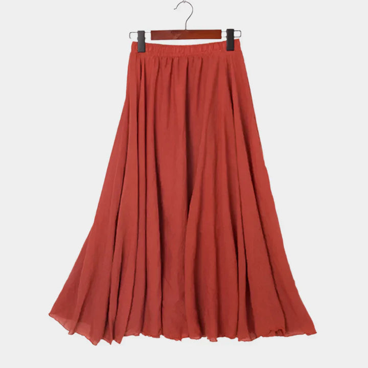 Elegantná Sukňa s Vysokým Pásom