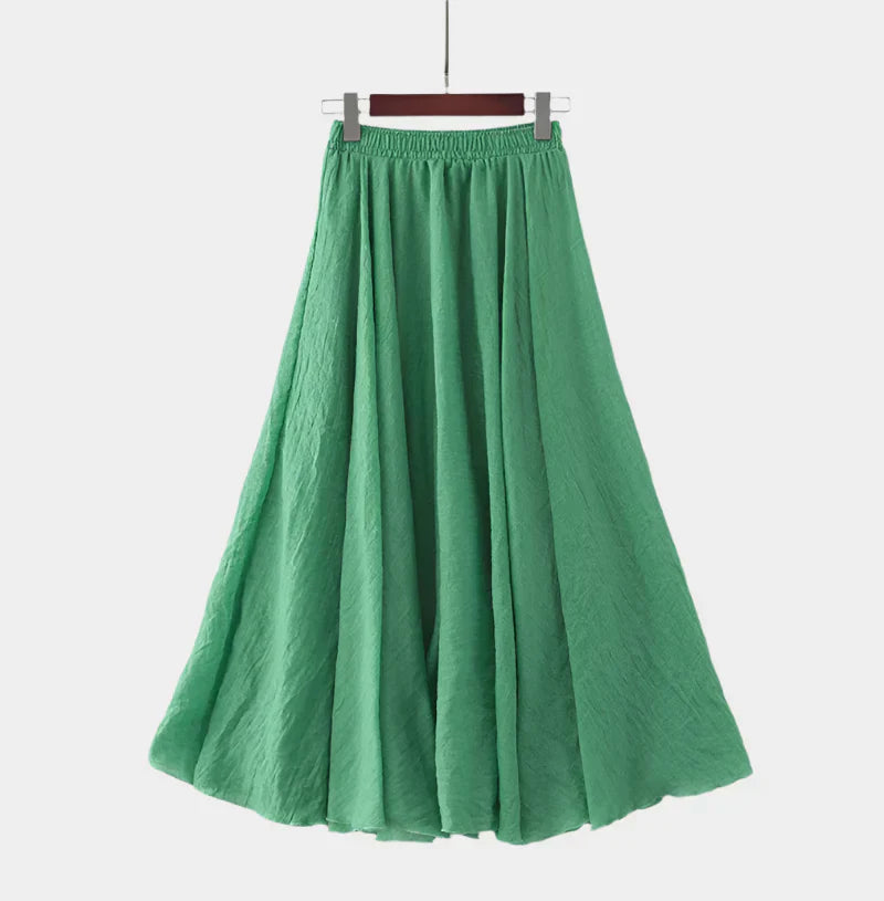 Elegantná Sukňa s Vysokým Pásom