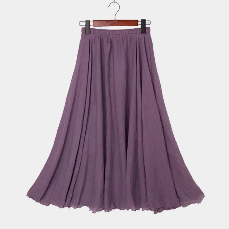Elegantná Sukňa s Vysokým Pásom