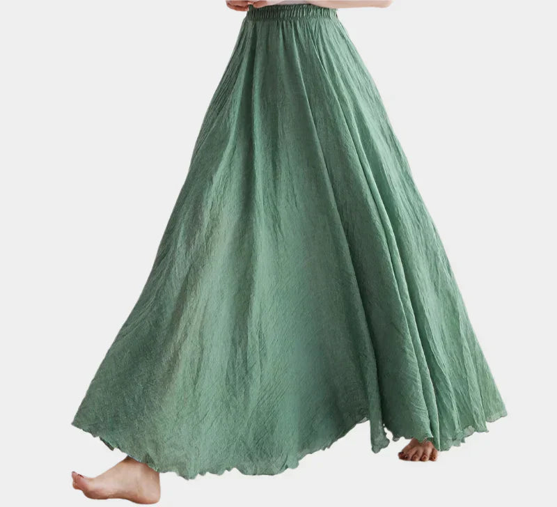 Elegantná Sukňa s Vysokým Pásom