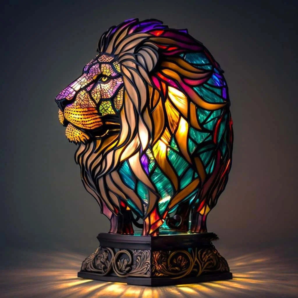 Perkūnas - Vitrážová lampa