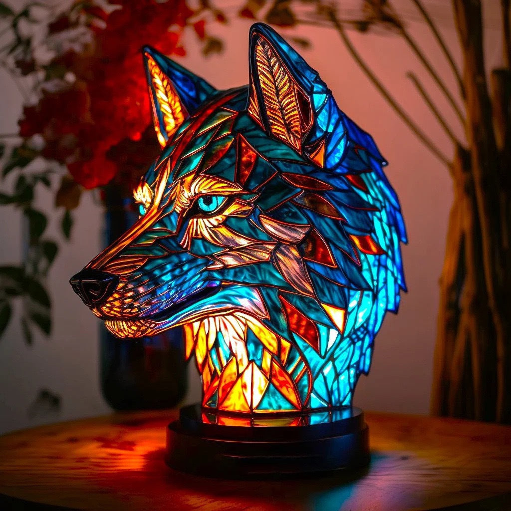 Ledukas - Vitrážová lampa