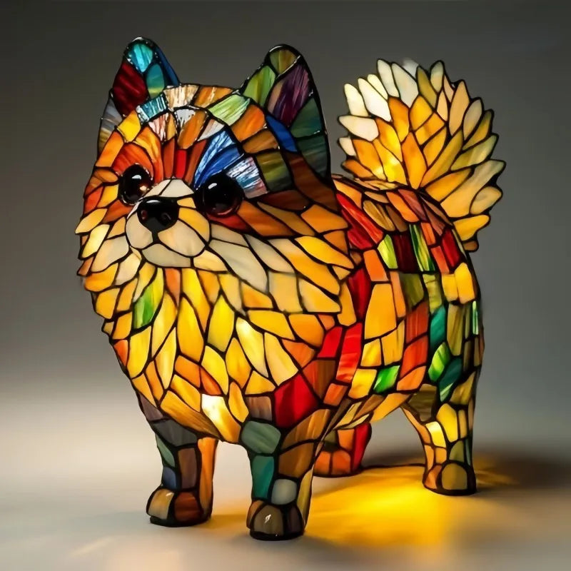 Piki - vitražová lampa