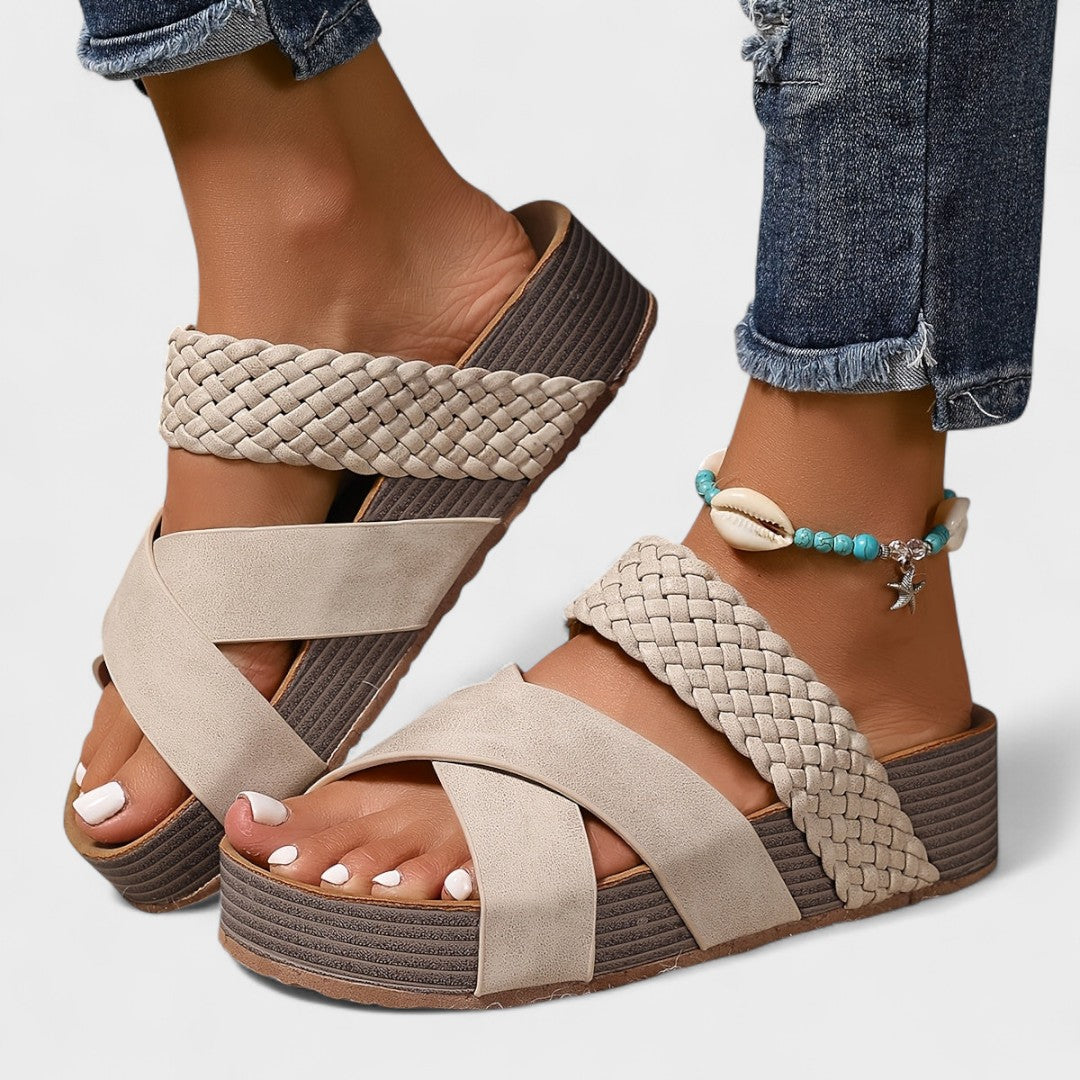 Buty - Ortopedické kožené sandále