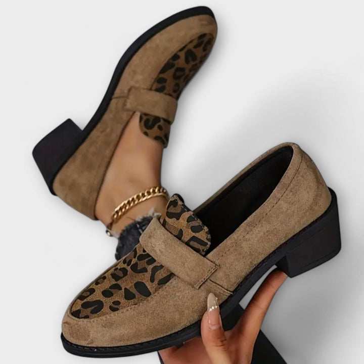Camila - Elegantné topánky s leopardím vzorom