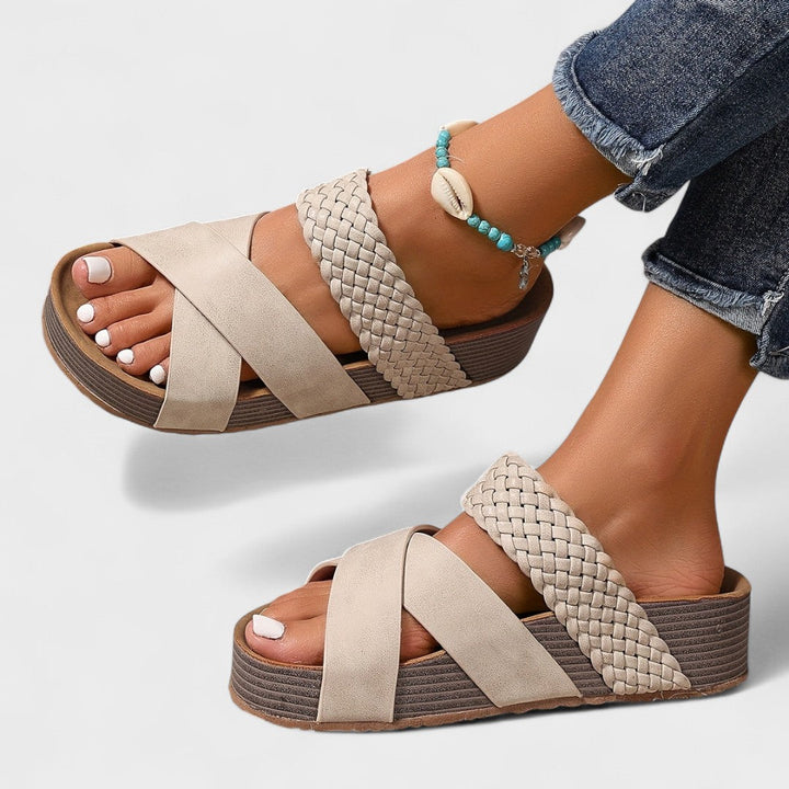 Buty - Ortopedické kožené sandále