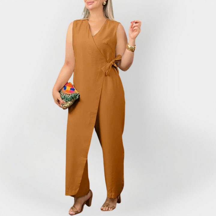 Štýlový Jumpsuit Bez Rukávov