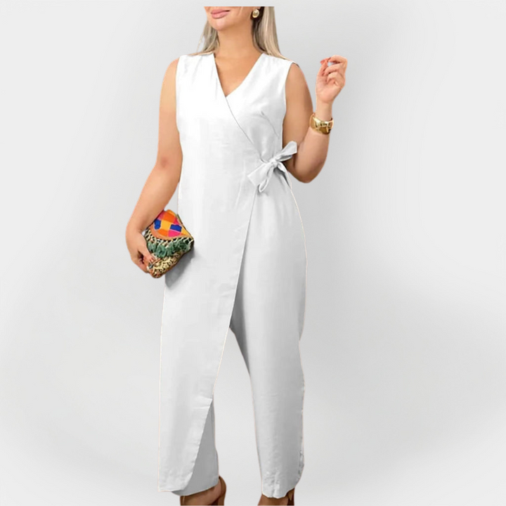 Štýlový Jumpsuit Bez Rukávov