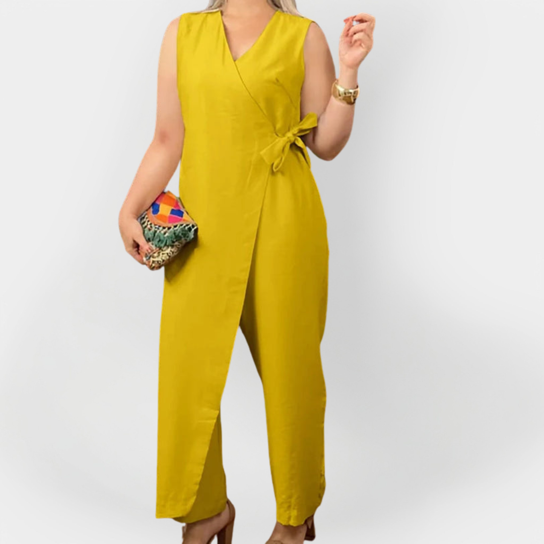 Štýlový Jumpsuit Bez Rukávov