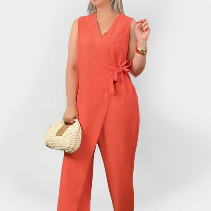 Štýlový Jumpsuit Bez Rukávov