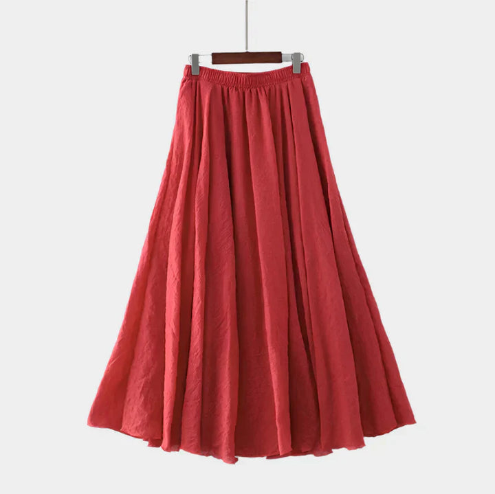Elegantná Sukňa s Vysokým Pásom