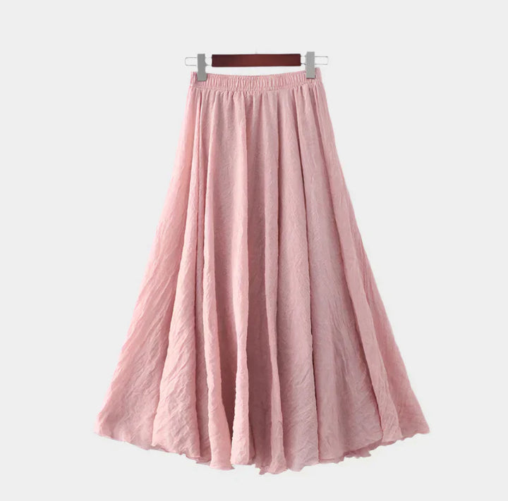 Elegantná Sukňa s Vysokým Pásom