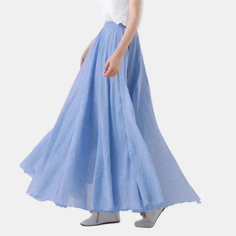 Elegantná Sukňa s Vysokým Pásom