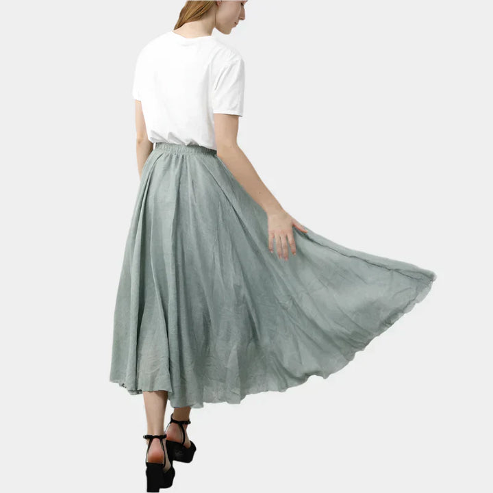 Elegantná Sukňa s Vysokým Pásom