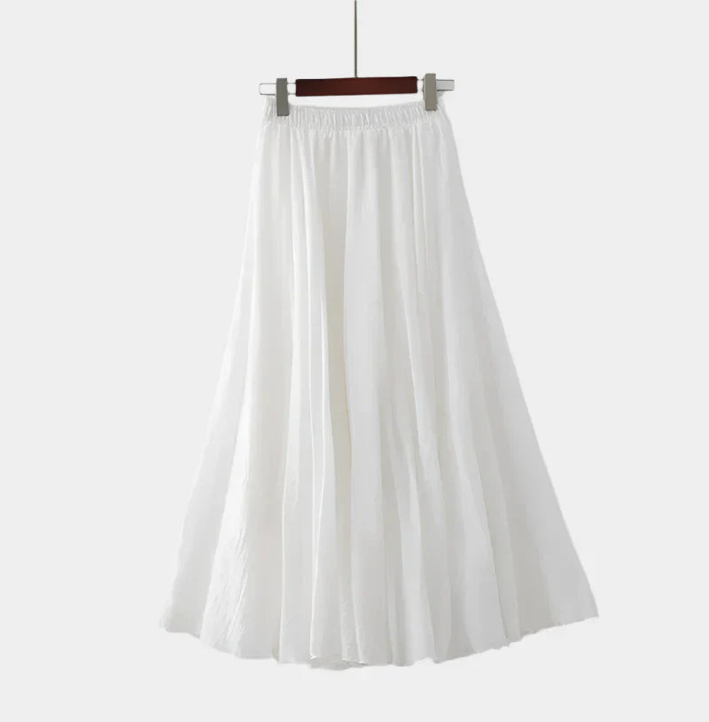Elegantná Sukňa s Vysokým Pásom