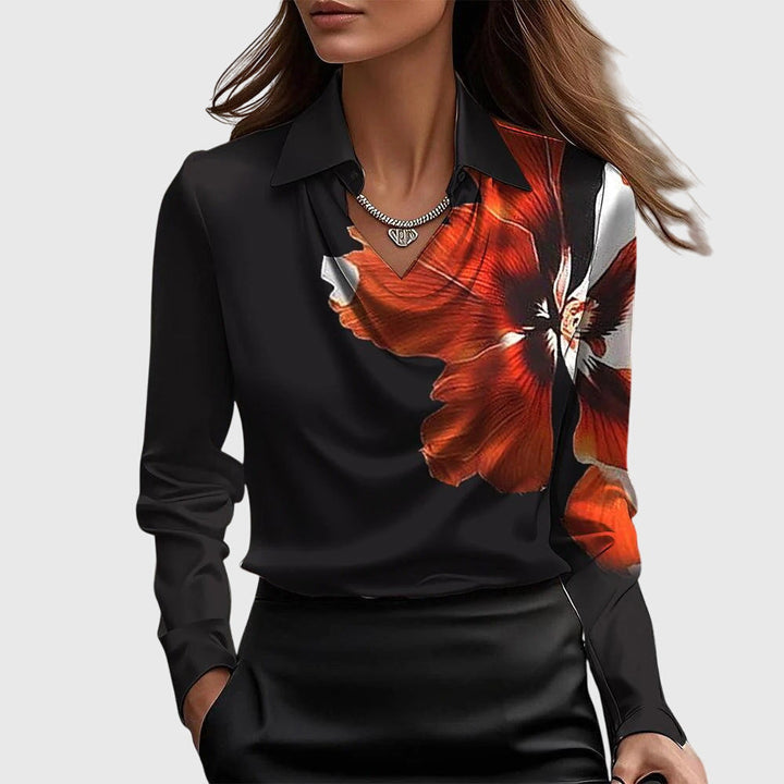 Gintarė - Elegantná saténová blúzka